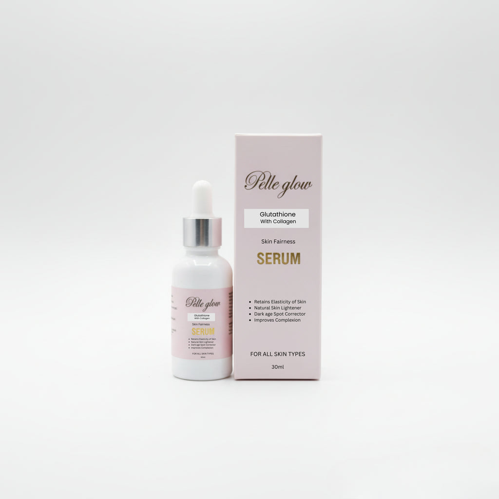 Pelle Glow Brightening Skin Serum with Glutathione & Collagen for Radiant Skin (30ml)