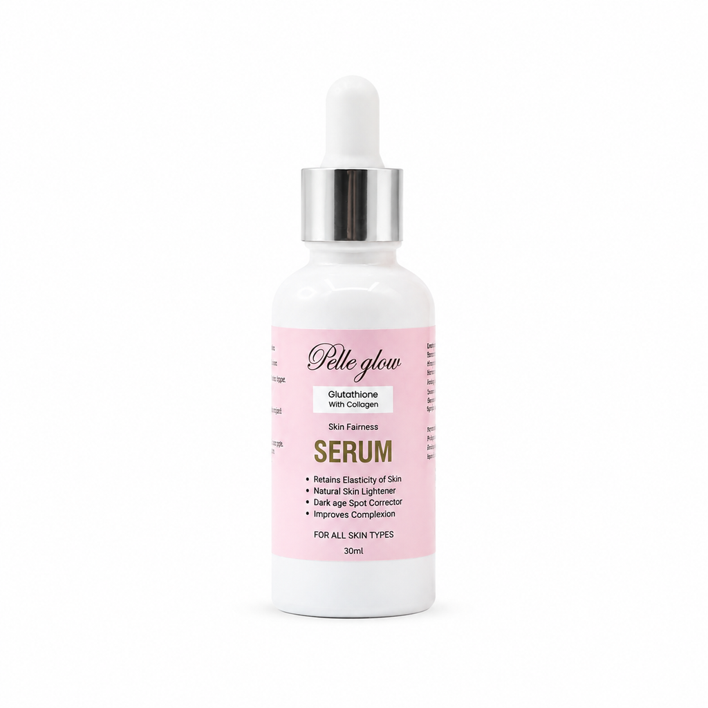 Pelle Glow Brightening Skin Serum with Glutathione & Collagen for Radiant Skin (30ml)