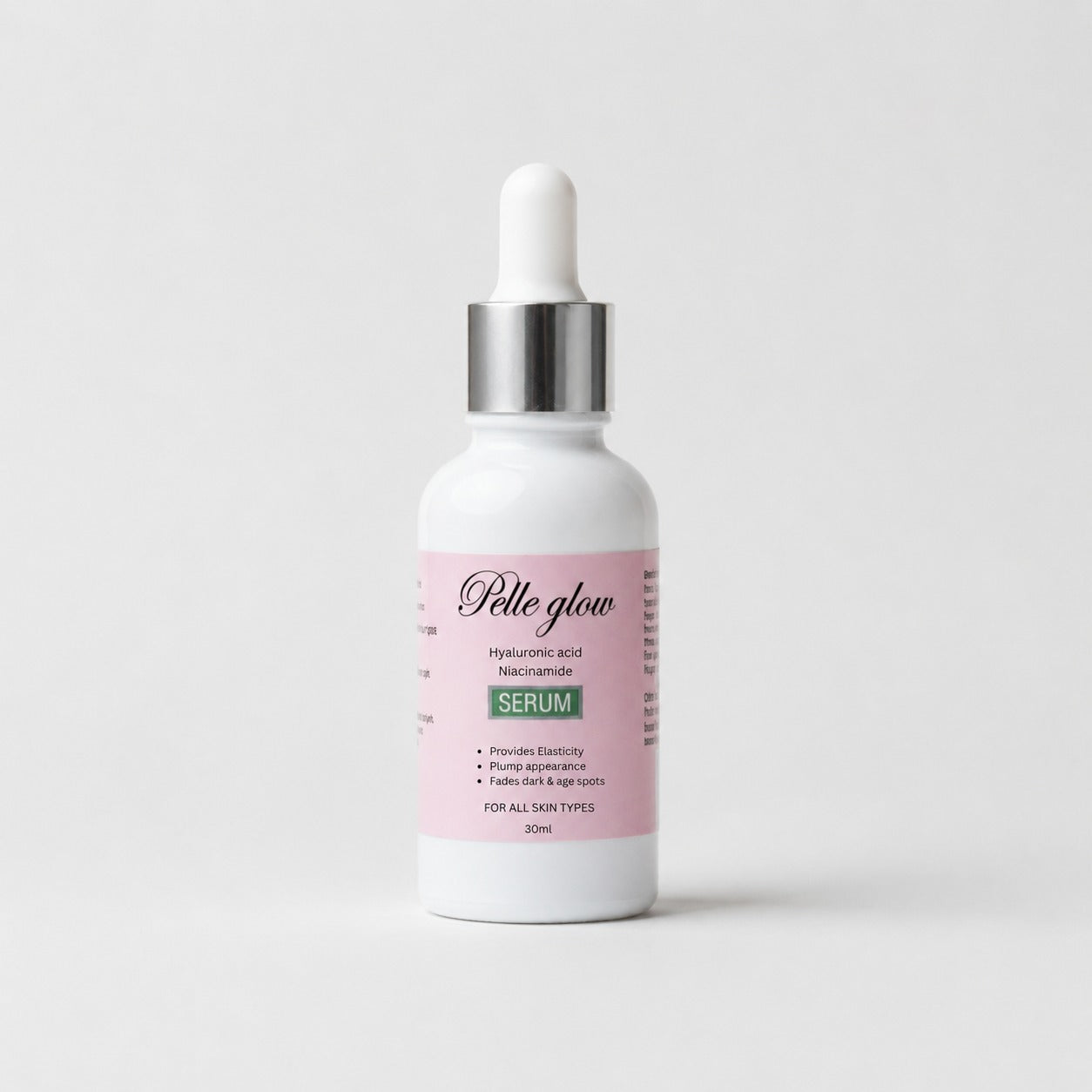 Pelle Glow Hydrating Face Serum with Hyaluronic Acid & Niacinamide (30ml)