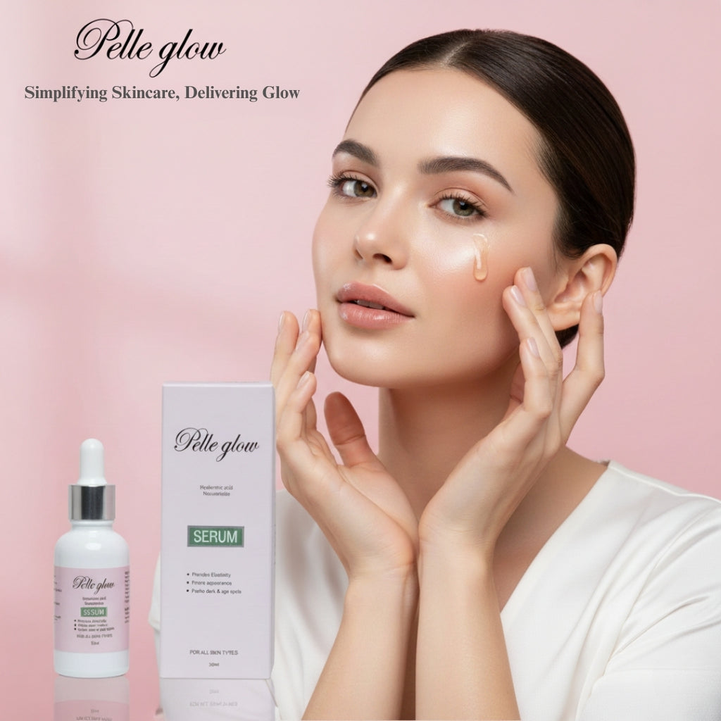 Pelle Glow Hydrating Face Serum with Hyaluronic Acid & Niacinamide (30ml)